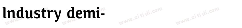 lndustry demi字体转换 lndustry demi字体转换